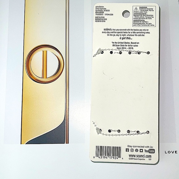 🆕 Scunci Thick Hair Open Slide Metal Barrettes 3-Pc - Picture 3 of 8